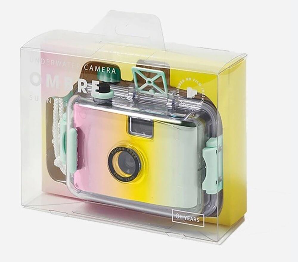 NEW Sunnylife Sea Seeker Ombre Underwater Camera Waterproof 35 MM Vacation Fun